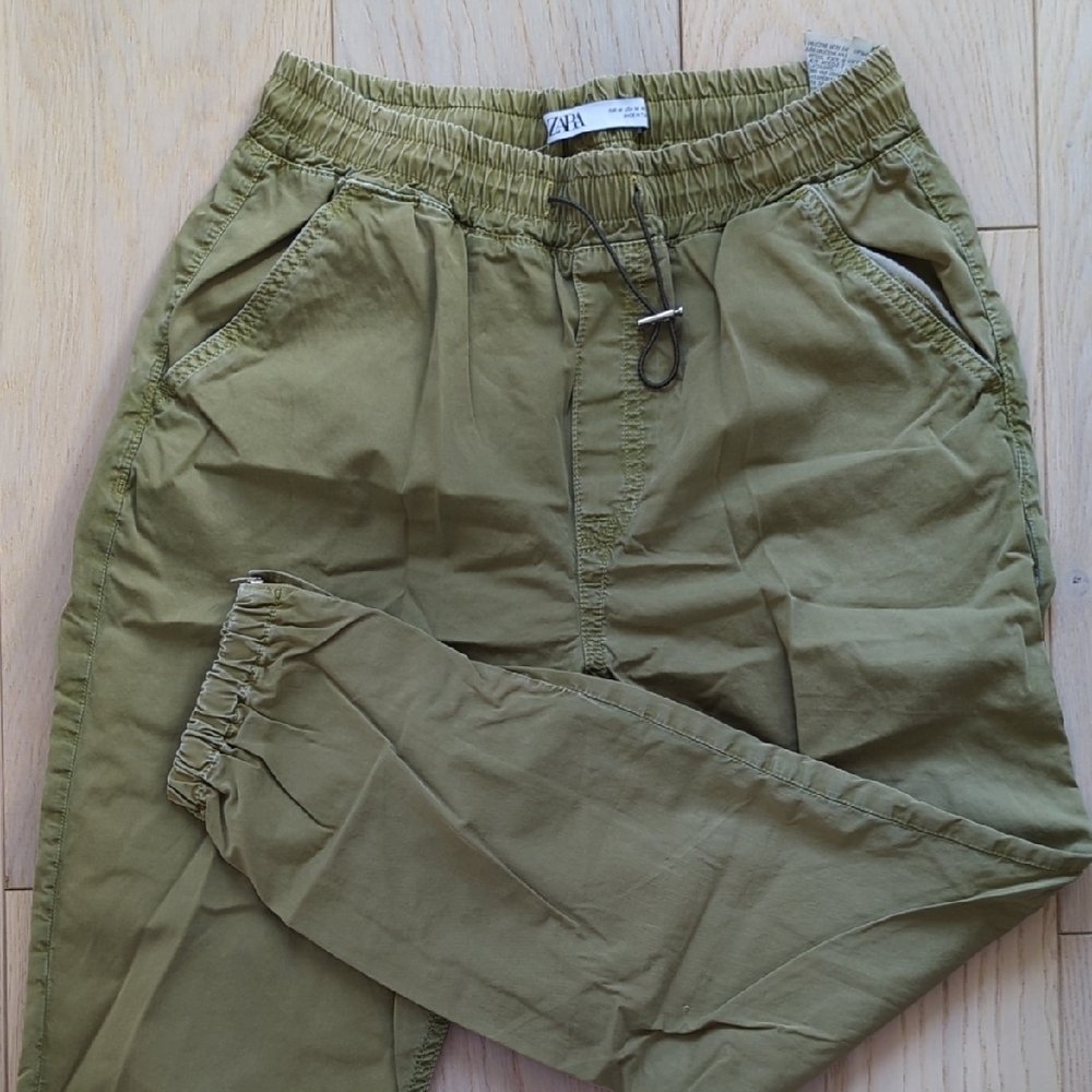 Zara Olive Green Jogger Pants